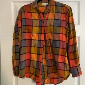 Madewell size xs flannel shirt